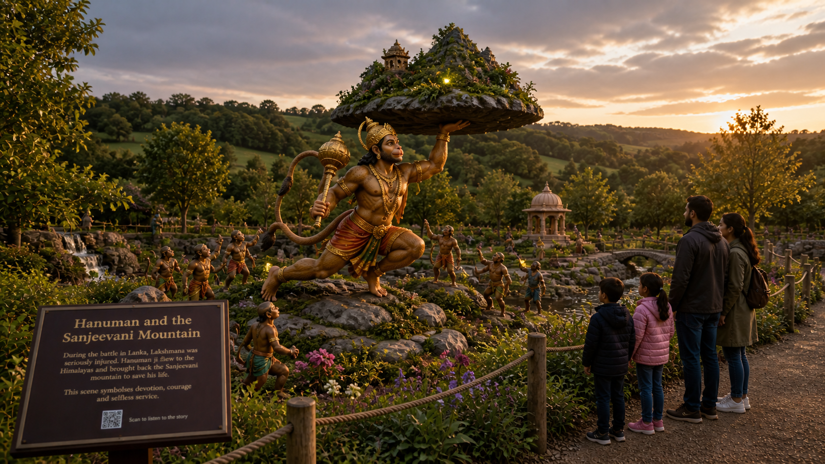 Concept visual — Hanuman Carrying Sanjeevani
