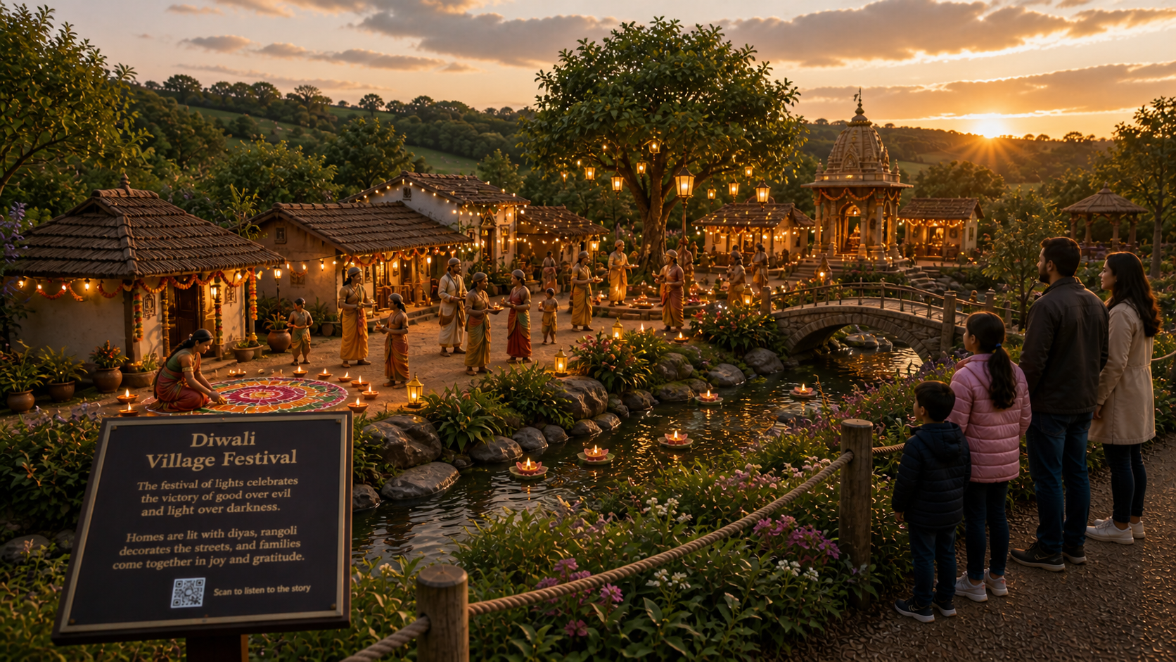 Concept visual — Diwali Village Festival