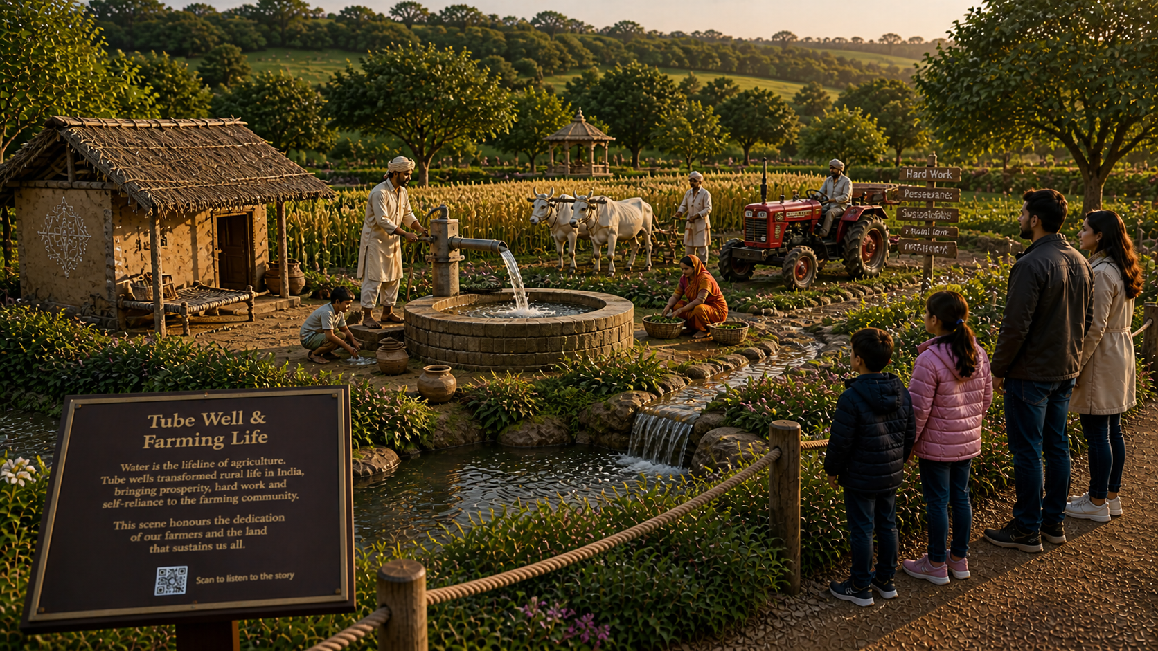 Concept visual — Tube Well & Farming Life