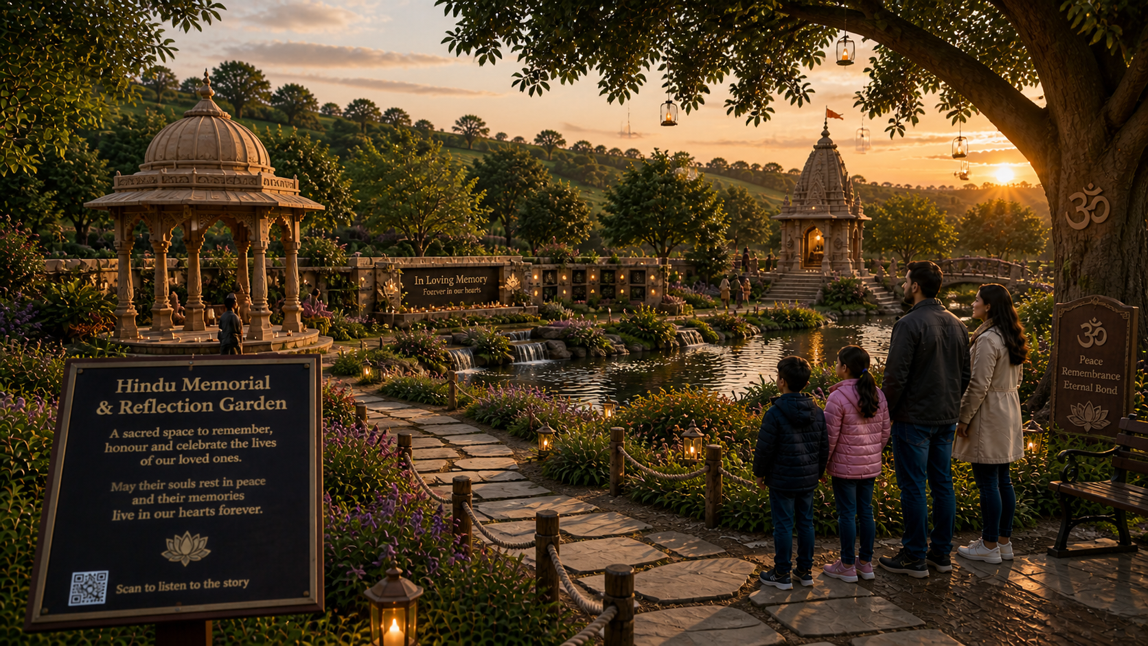 Concept visual — Memorial & Reflection Garden